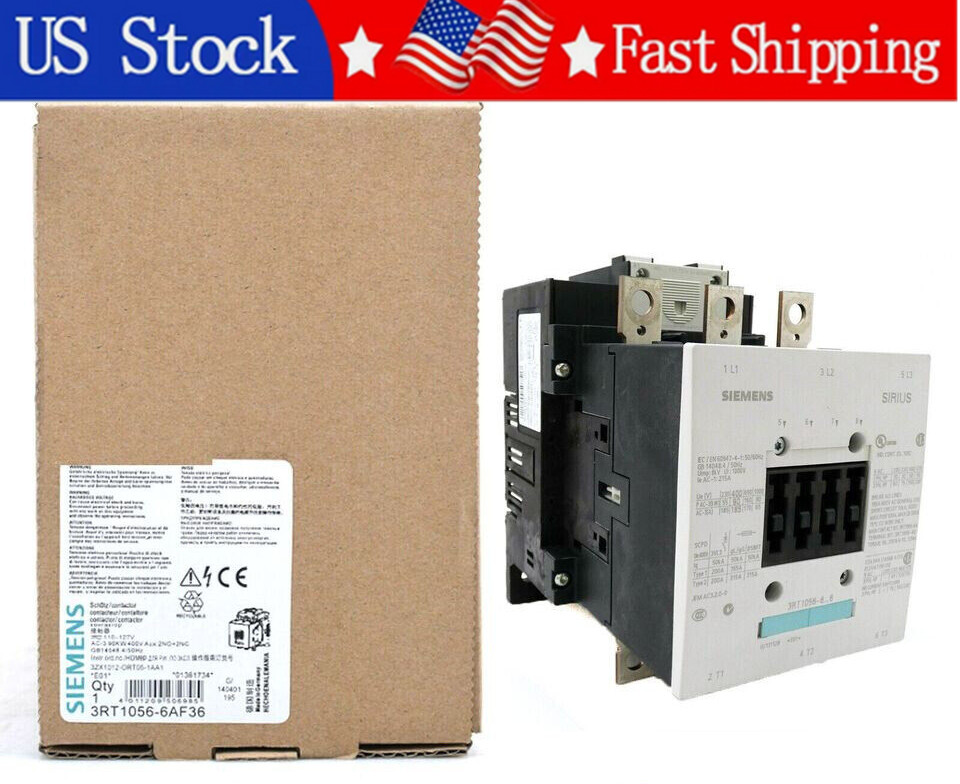 1PCS New Unopened SIEMENS 3RT1056-6AF36 Contactor 3RT1 056-6AF36  