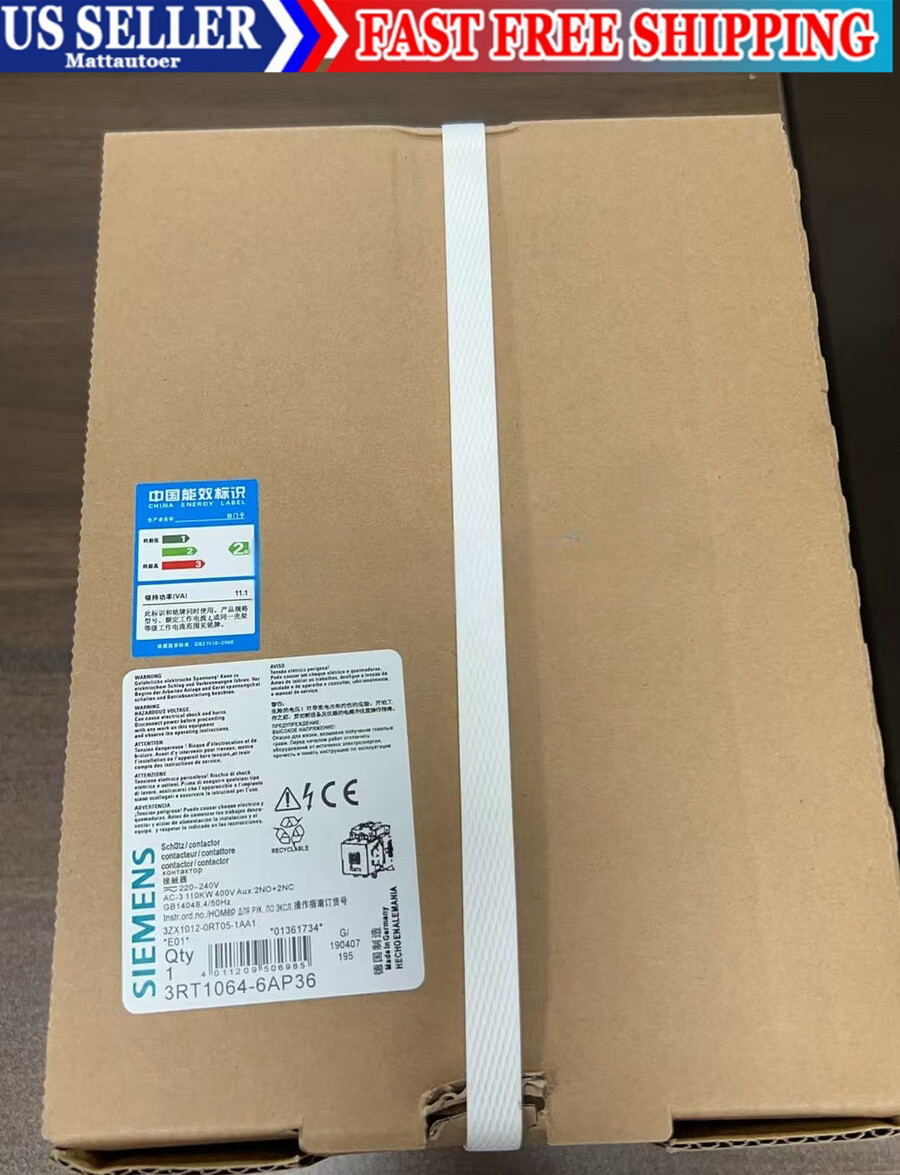 1PCS New In Box SIEMENS 3RT1064-6AP36 Contactor Quality assurance