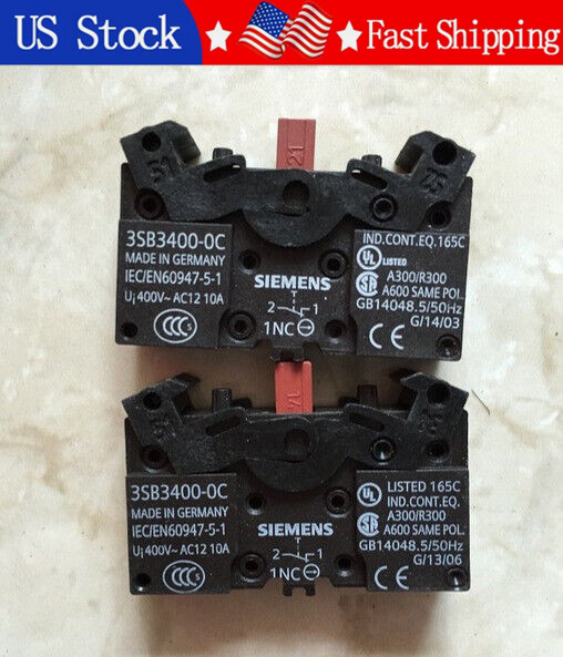 1PC New Siemens  3SB3400-0C  Switch contact 3SB34000C