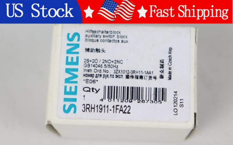 1PCS New SIEMENS 3RH1911-1FA22 Auxiliary contact 3RH19111FA22 