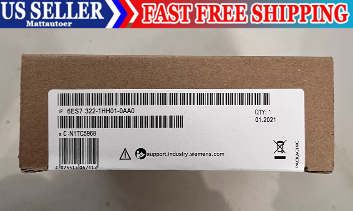 1PCS NEW Unopened Siemens 6ES7322-1HH01-0AA0 Output Module  Quality assurance