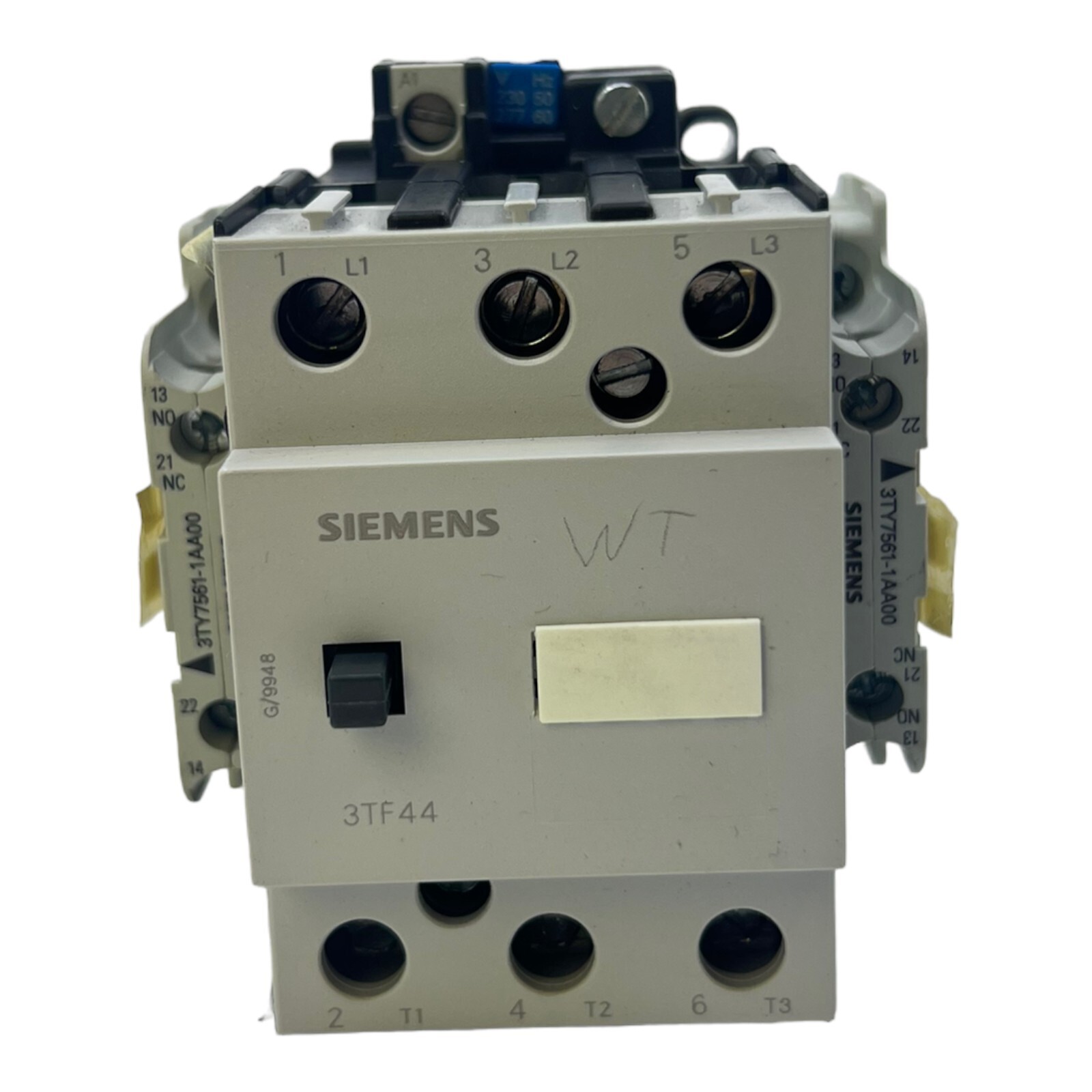 Siemens 3TF4422-0A Power Contactor +3TY7561-1AA00 230V 50Hz 277V 60Hz