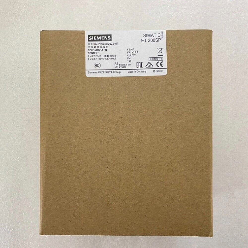 1PCS NEW SIEMENS 6ES7512-1DK01-0AB0 6ES7 512-1DK01-0AB0 Central Processing Unit