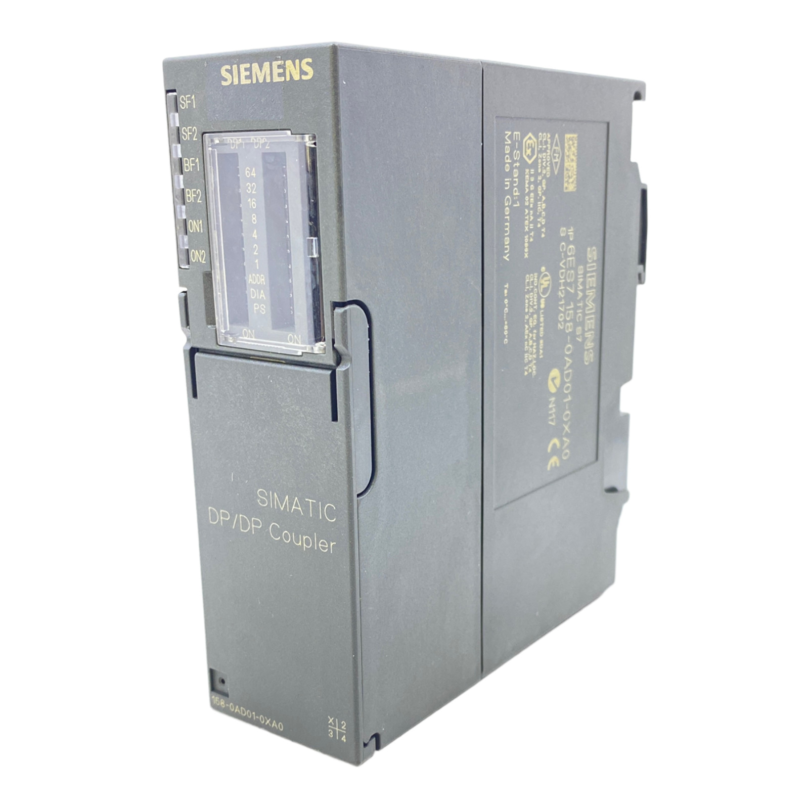 Siemens 6ES7158-0AD01-0XA0 Coupling Module for Industrial Use 24V DC 90 mA 6E