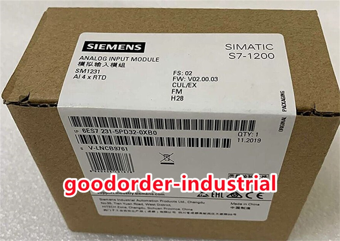 Siemens New In Box 6ES7 231-5PD32-0XB0 /6ES7231-5PD32-0XB0 Analog Input Module