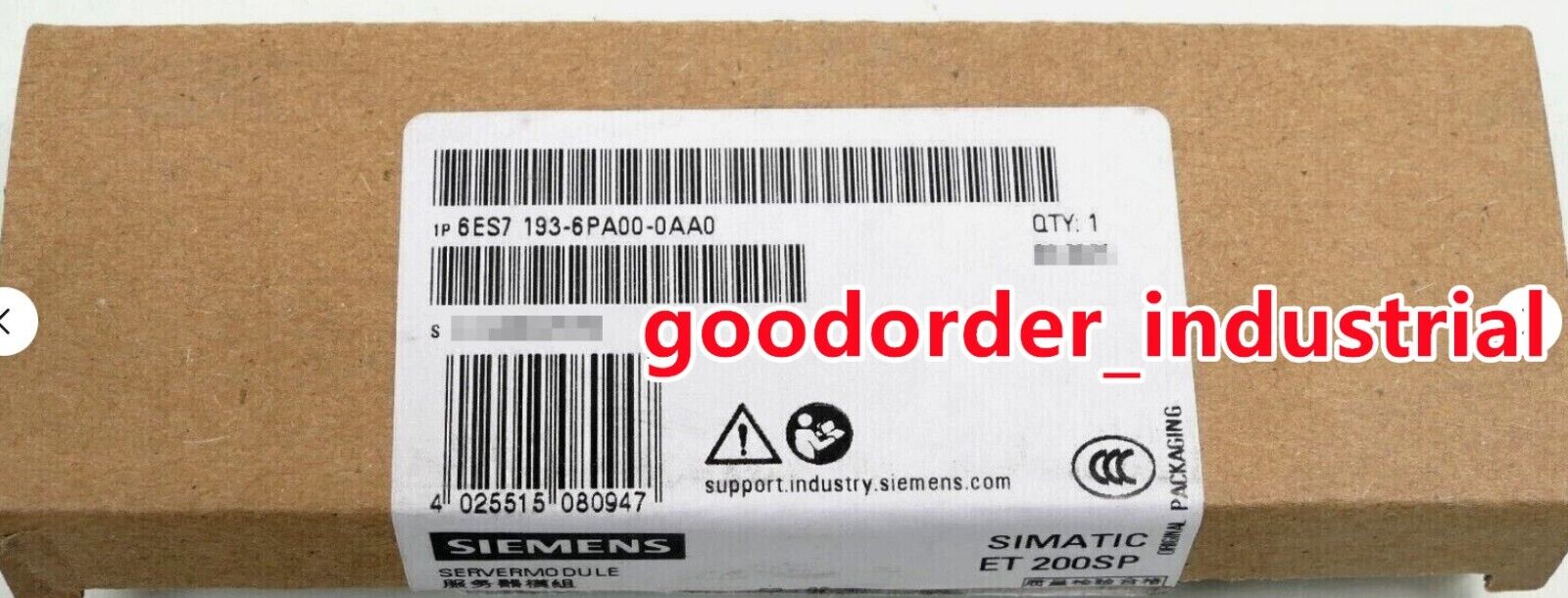 New Siemens 6ES7 193-6PA00-0AA0 / 6ES7 193-6PA00-0AA0 Spare Part Server Module