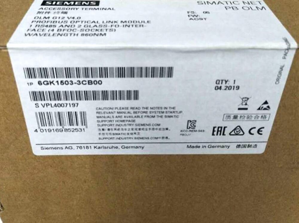 NEW In Box Siemens PLC 6GK1503-3CB00 6GK1 503-3CB00 06 6GK15033CB00