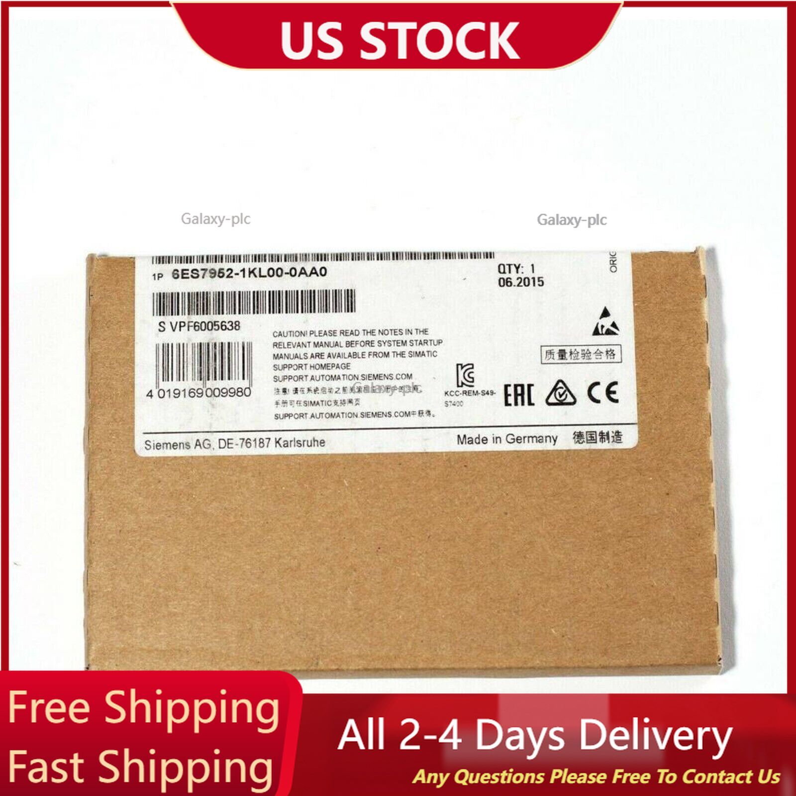 Brand New Siemens 6ES7952-1KL00-0AA0 Memory Card 6ES7 952-1KL00-0AA0 In Box