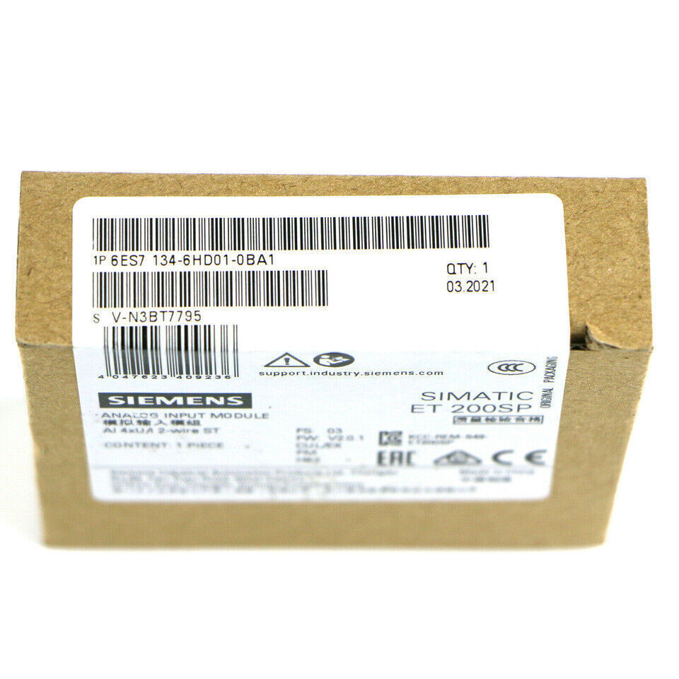 6ES7 134-6HD01-0BA1 NEW SIEMENS 6ES7134-6HD01-0BA1 ET 200SP Analog Input Module
