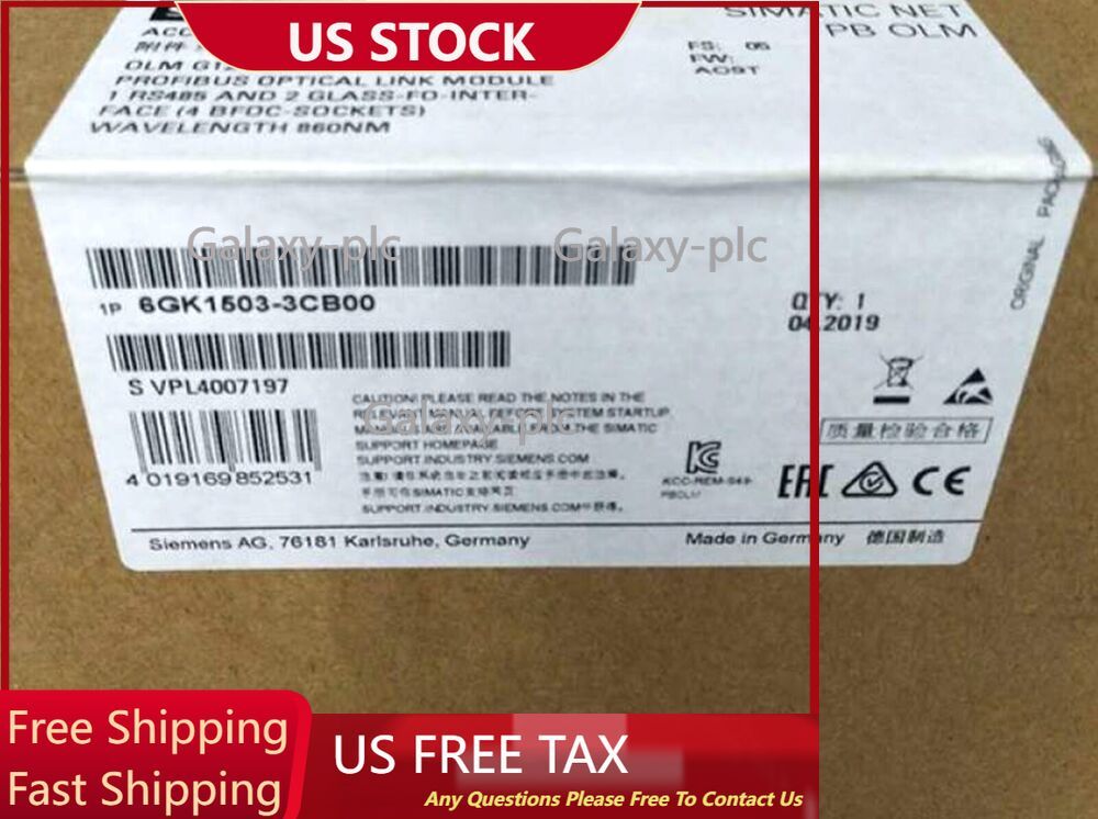 NEW In Box Siemens PLC 6GK1503-3CB00 6GK1 503-3CB00 06 6GK15033CB00