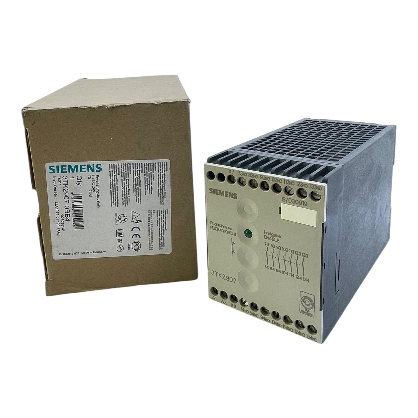 Siemens 3TK2907-0BB4 Safety Relay - For Industrial Use Relay