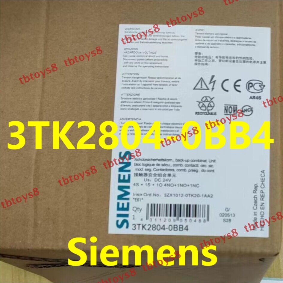 Siemens New Factory Sealed 3TK2804-0BB4 Safety Relay Free Ship 3TK2804 0BB4