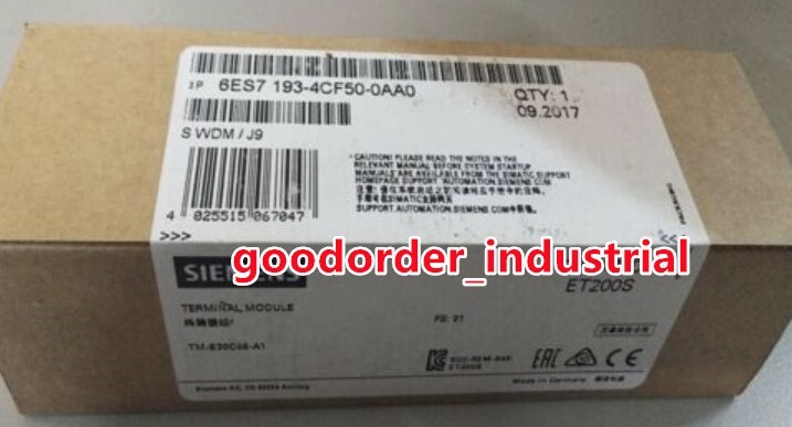 Siemens New In Box 6ES7 193-4CF50-0AA0 / 6ES7 193-4CF50-0AA0 Terminal Module