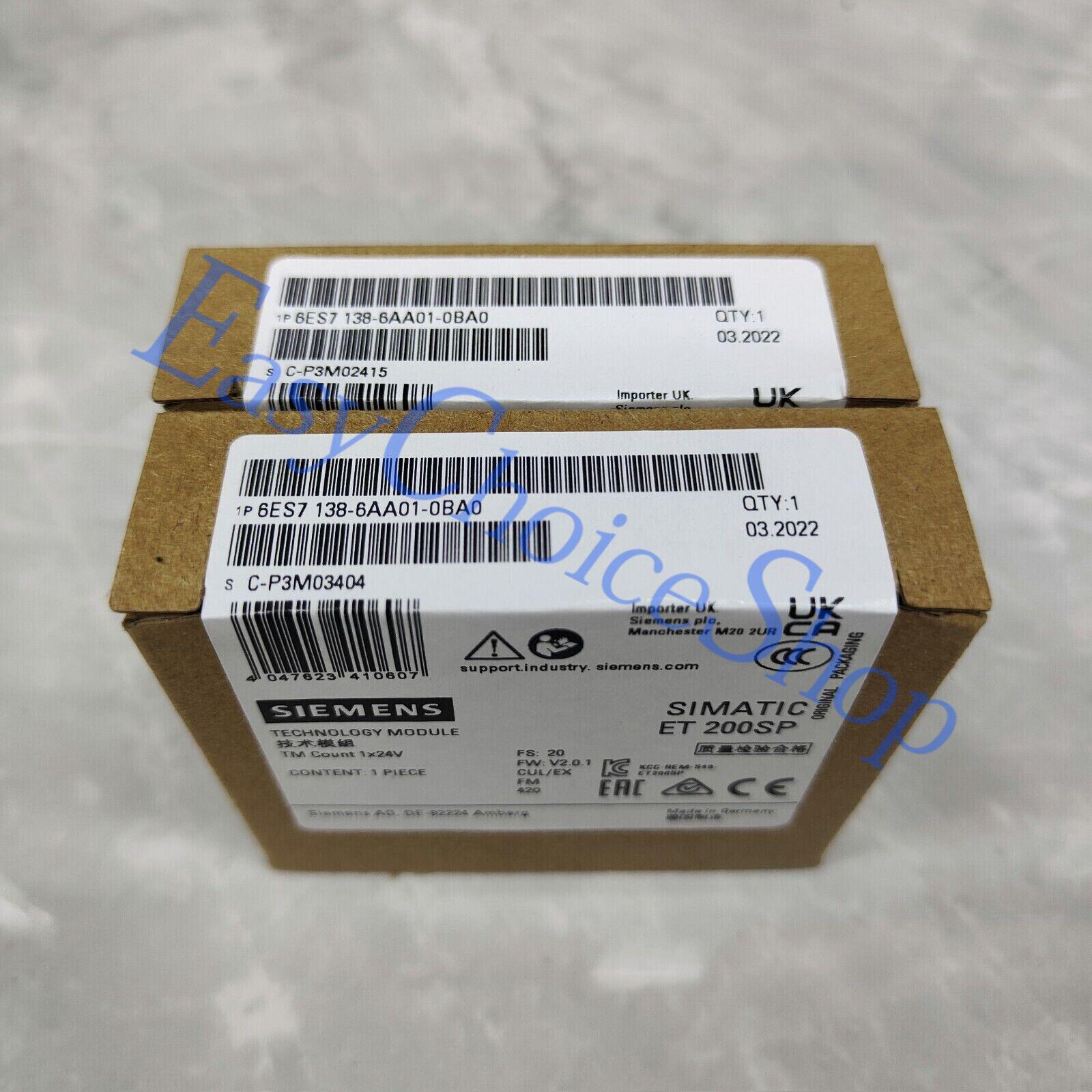 1PCS New Siemens TECHNOLOGY MODULE 6ES7 138-6AA01-0BA0 Fast Shipping