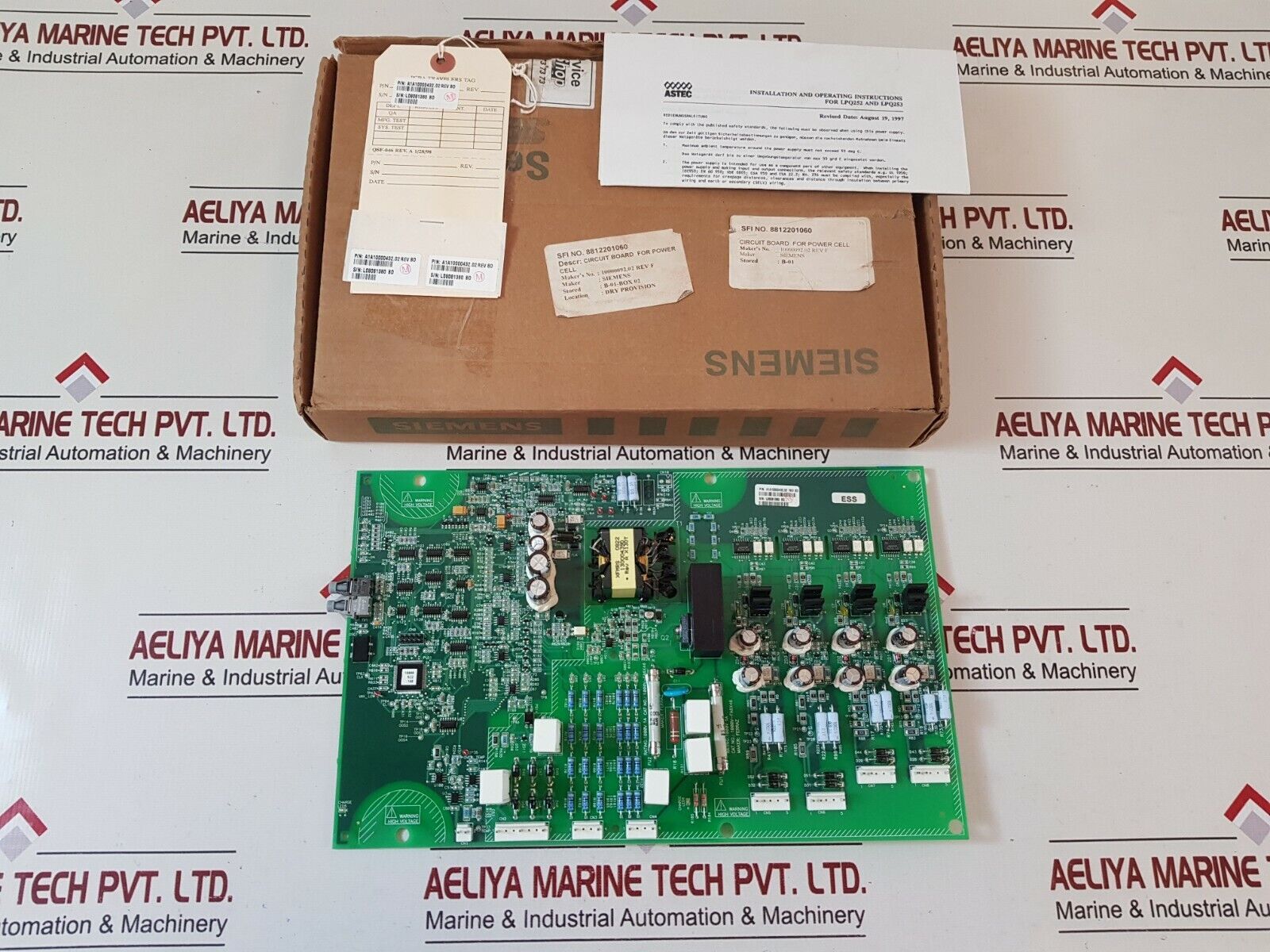 Siemens a1a10000432.02 rev bd circuit board 1000v 1a