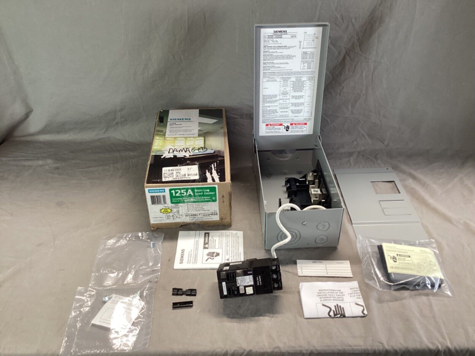 Siemens W0408L1125SPA50 50A SPA Panel 125A Hot tub Hottub Panel 50 Amp DAMAGED