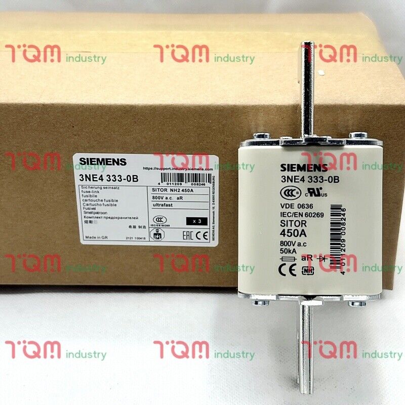 1PCS NEW SIEMENS 3NE4 333-0B Fuse 450A 800V 3NE4333-0B Spot supply