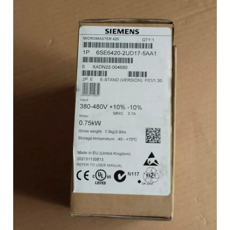 Brand New Siemens 6SE6 420-2UD17-5AA1 / 6SE6420-2UD17-5AA1