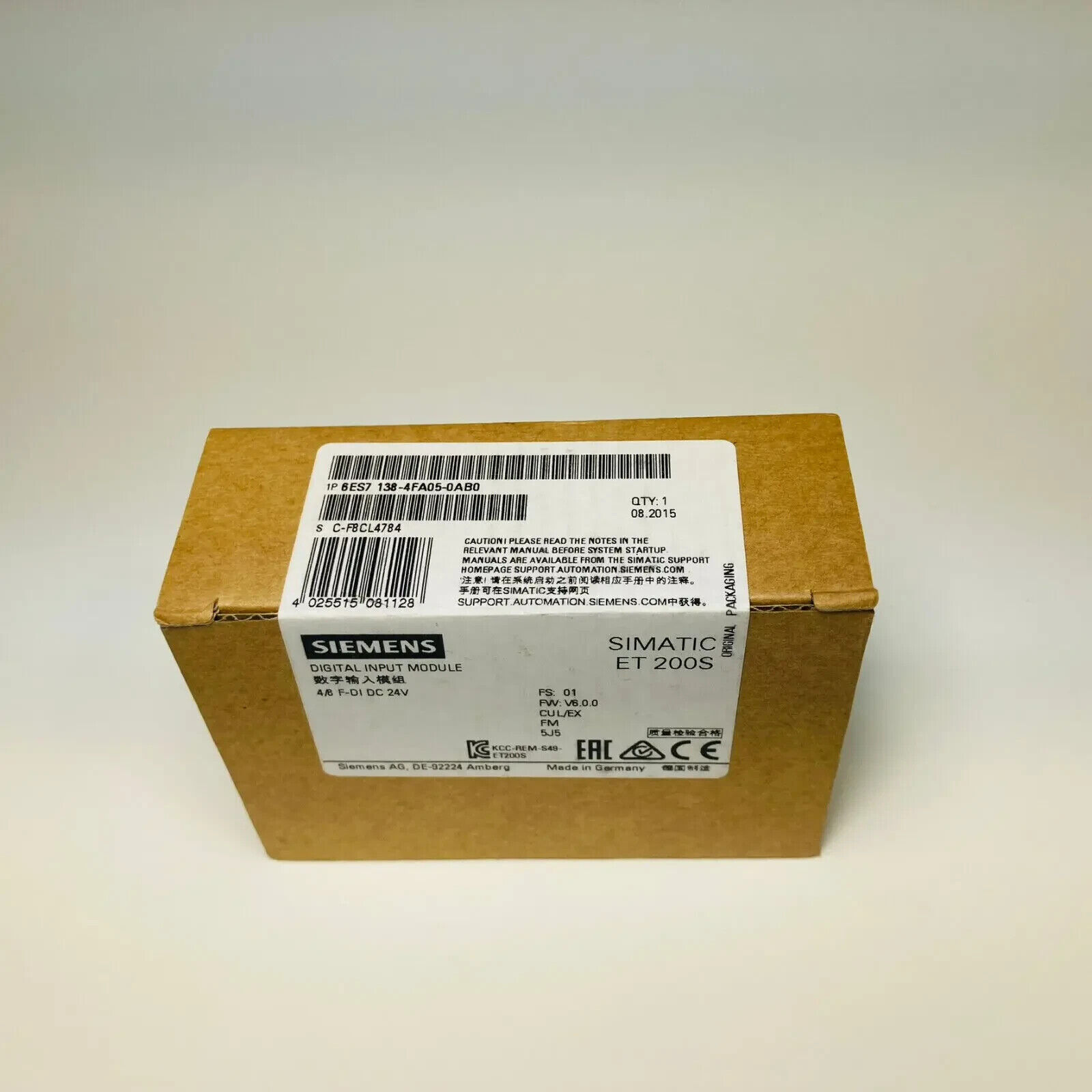 NEW IN BOX SIEMENS 6ES7 138-4FA05-0AB0 6ES7138-4FA05-0AB0