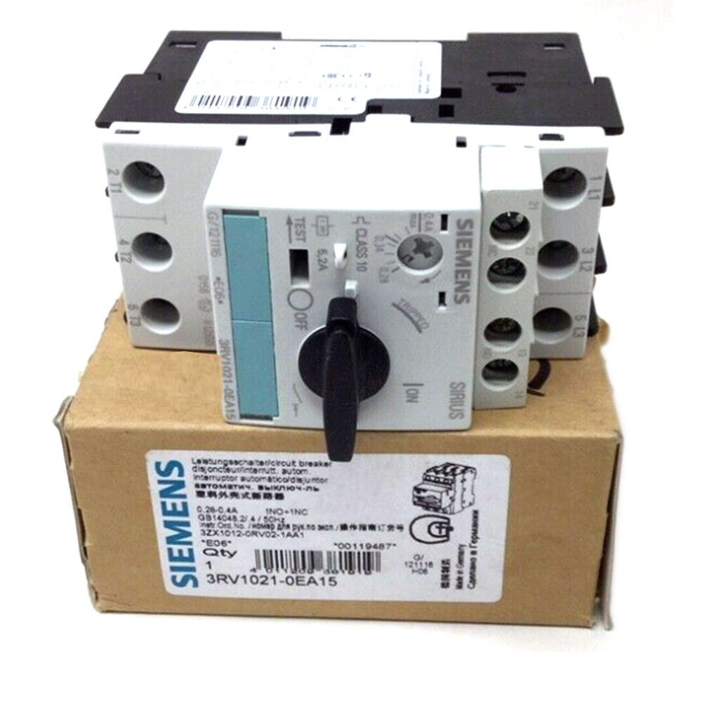 1PCS New In Box Siemens 3RV1021-0EA15 0.28-0.4A