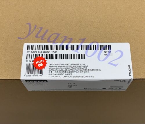 New Siemens 6AV6643-0CD01-1AX1 (Contact us to negotiate a price)