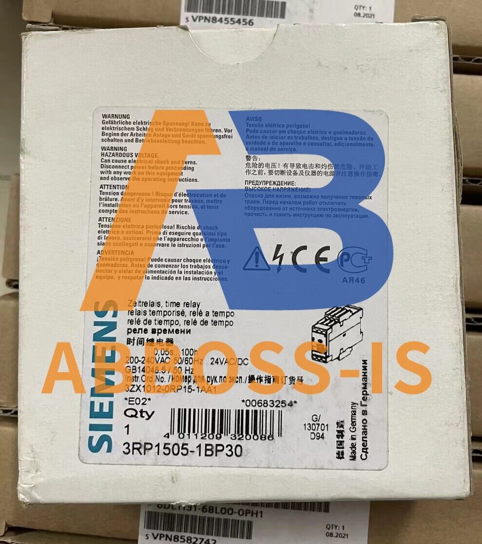 1PC New Siemens 3RP1505-1BP30 Time Relay Expedited Shipping