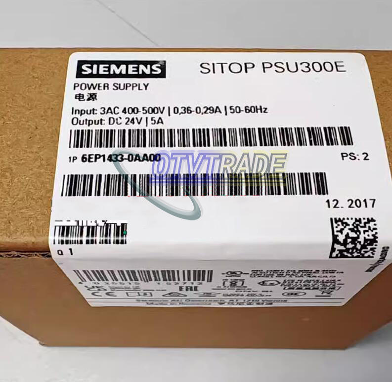 NEW ONE Siemens 6EP1433-0AA00 SITOP PSU300E 24 V/5 A Adjust the power input