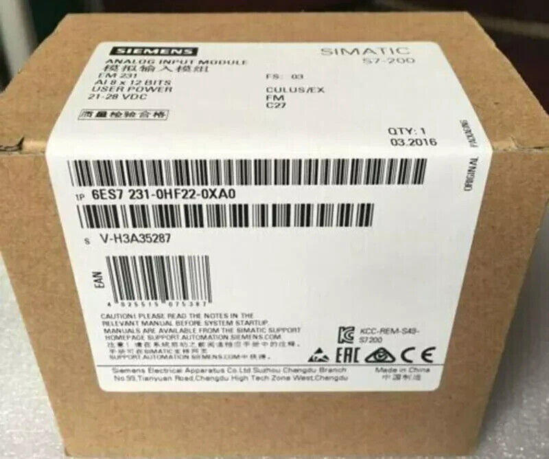 Siemens 6ES7 231-0HF22-0XA0 / 6ES7 231-0HF22-0XA0 Analog Input Module