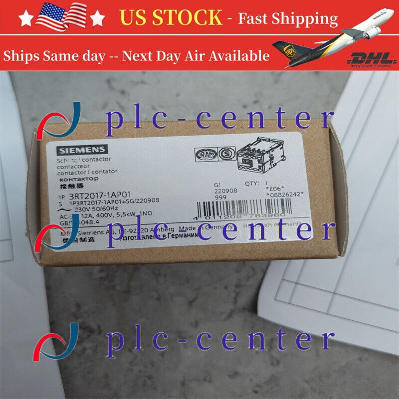 1pc Siemens 3RT2017-1AP01 Power Contactor & 3RU2116-1GB0 Overload Relay