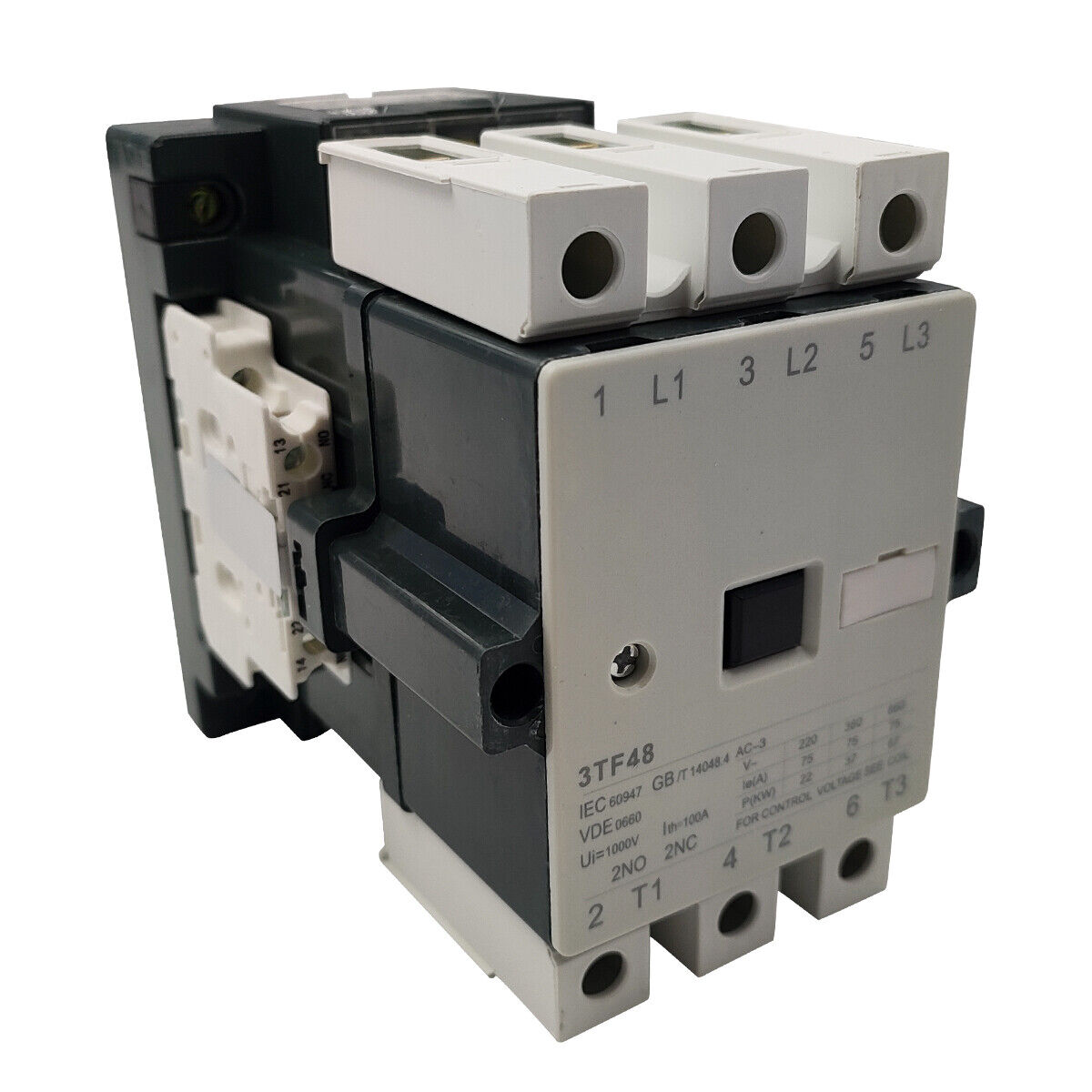 3TF48 Contactor 120V coil 2NO2NC replace Siemens Contactor 3TF4822-0AK6 75A AC