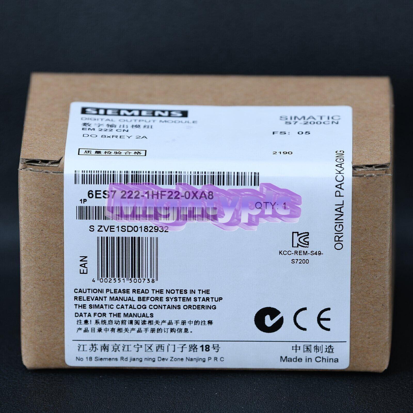1PCS New Sealed SIEMENS 6ES7 222-1HF22-0XA8 6ES7222-1HF22-0XA8 .