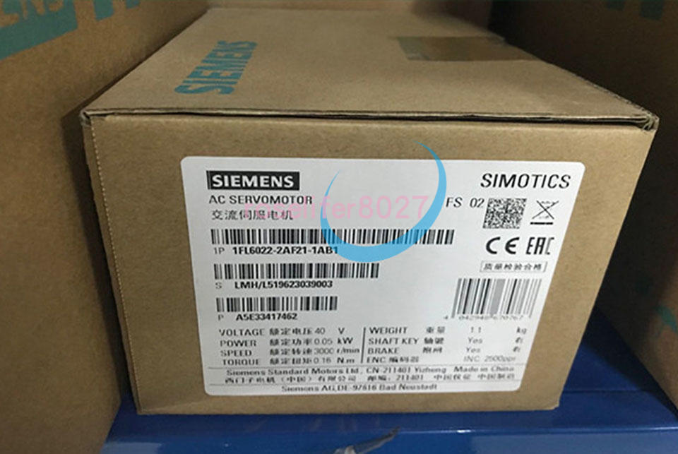 1PCS NEW SIEMENS Servo Motor 1FL6022-2AF21-1AB1