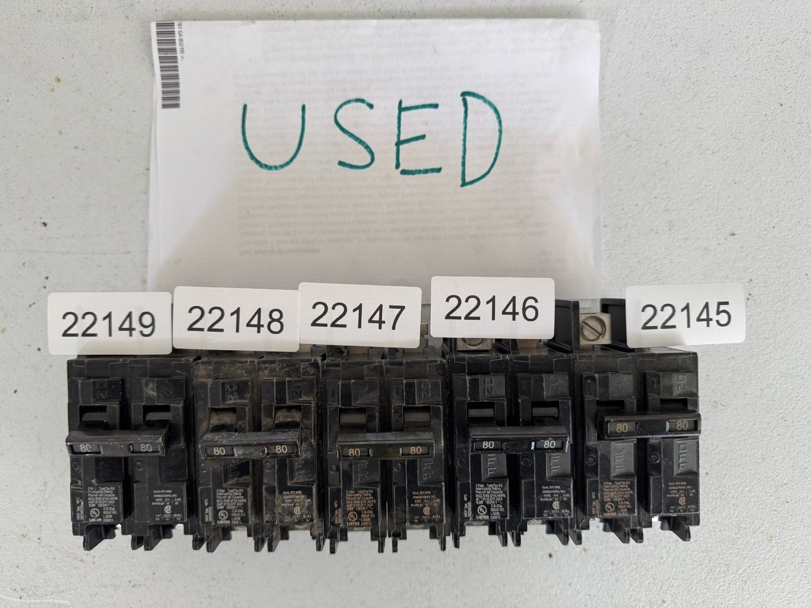 Siemens BQ2B080L 80-Amp2 Pole 120/240-Volt 10KAIC Lug In/Lug Out Breaker