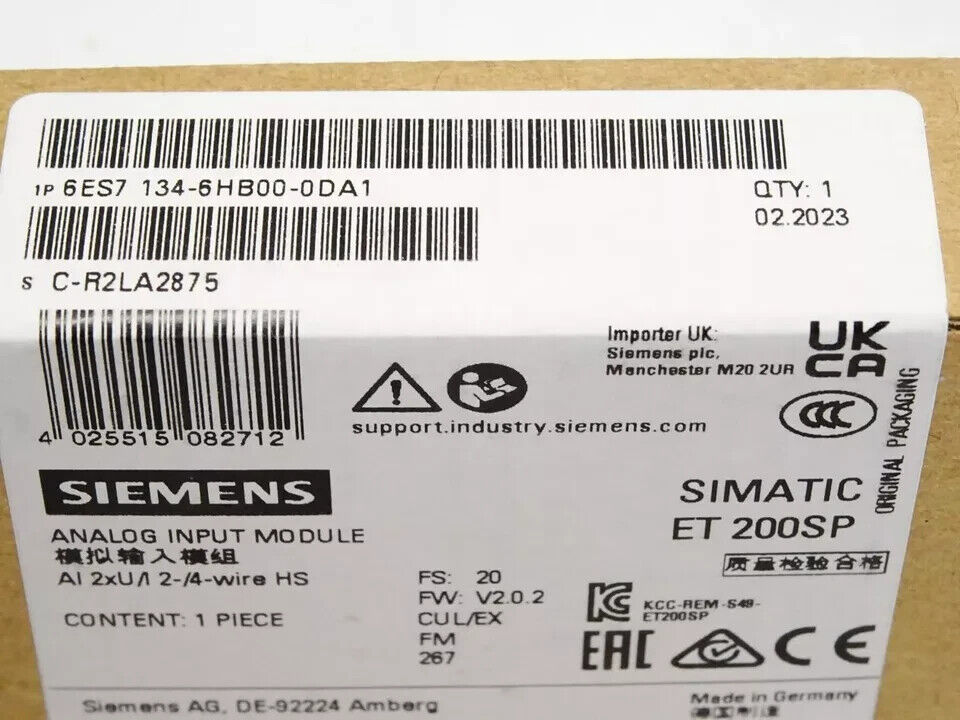 NEW IN BOX SIEMENS 6ES7 134-6HB00-0DA1 6ES7134-6HB00-0DA1