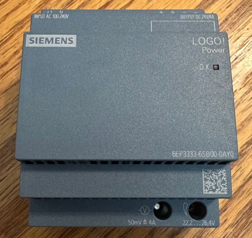 Siemens LOGO! Power Supply 6EP3333-6SB00-0AY0  24V@4A - Open Box but Never Used!