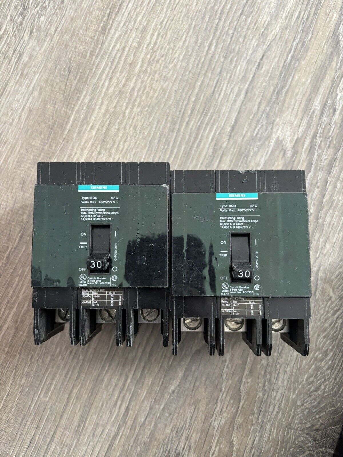 Siemens BQD330BP 30A 480V Circuit Breaker