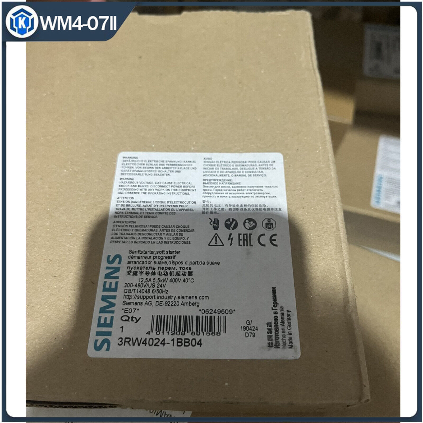 1PC NEW 3RW4024-1BB04 Siemens Soft starter FAST SHIP#XR