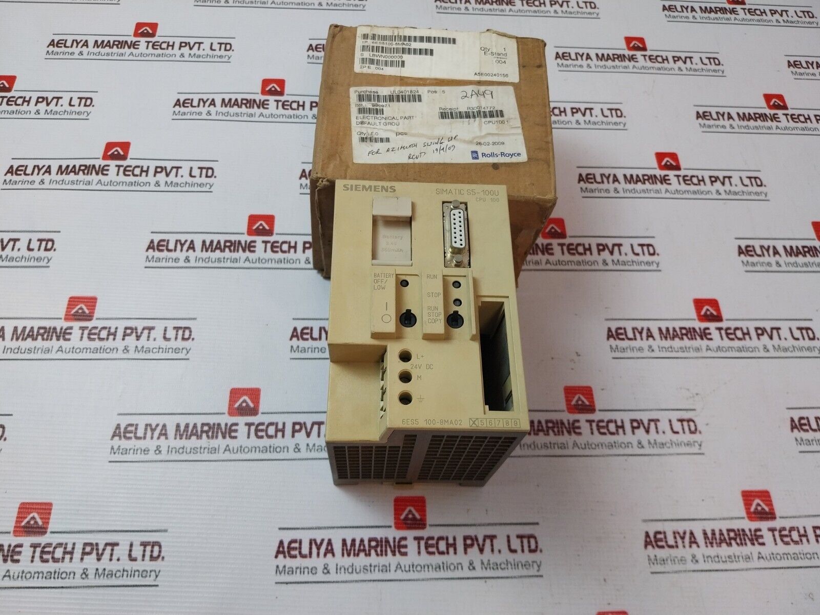 Siemens Simatic S5-100U 6ES5 100-8MA02 Central Processing Unit