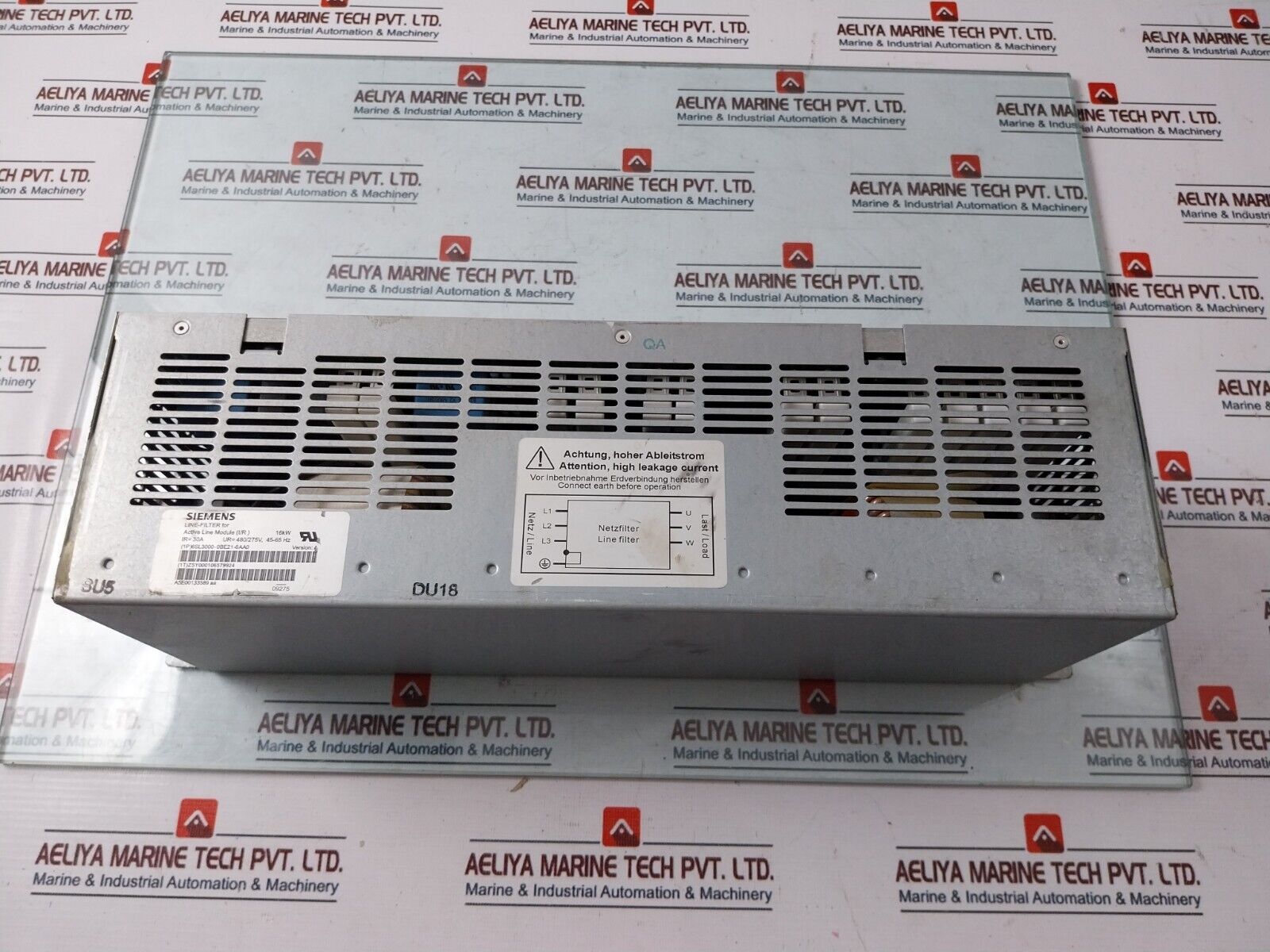 Siemens (1p) 6sl3000-0be21-6aa0 Line Filter 480/275V 45-65Hz