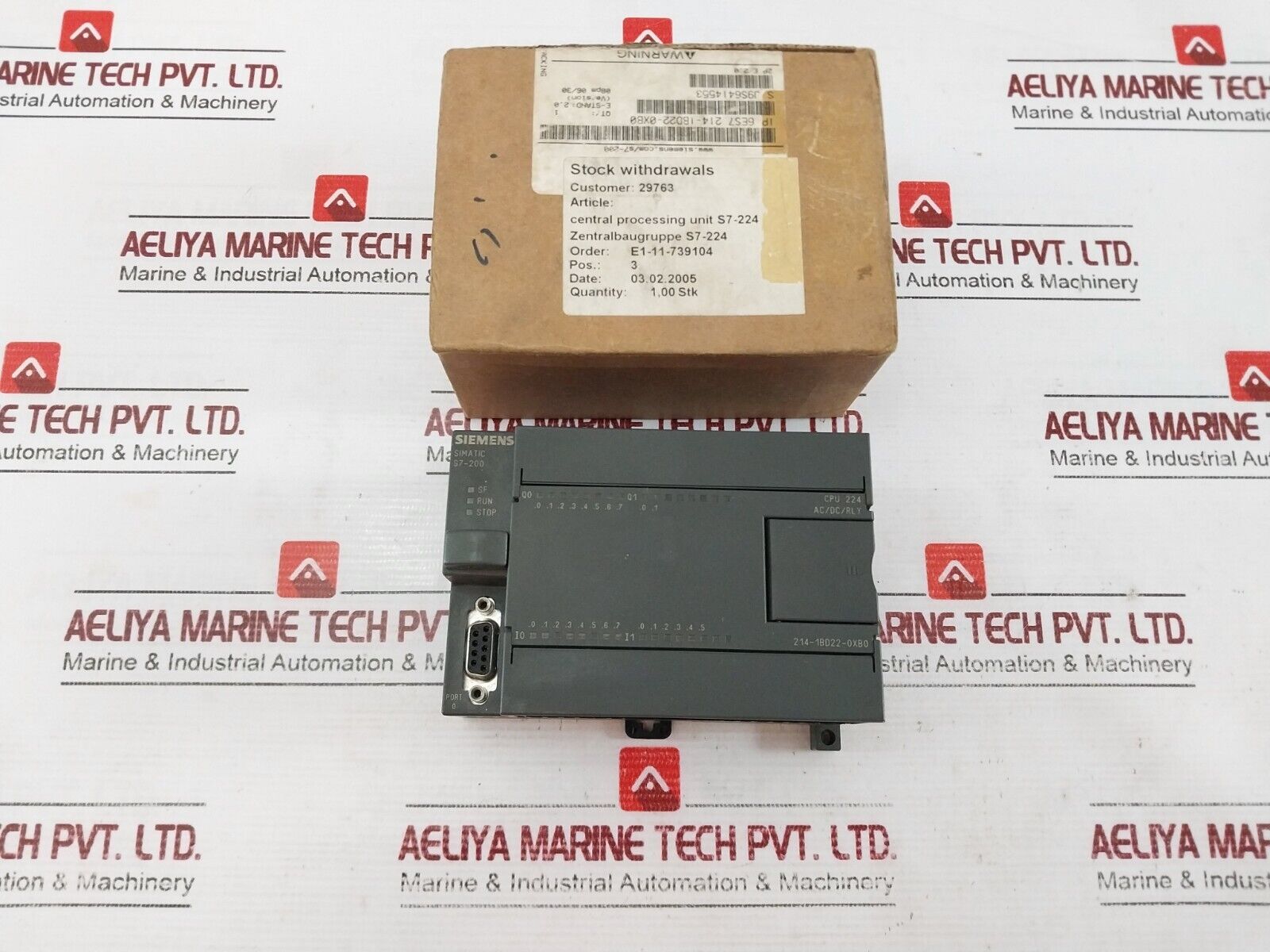 Siemens 6ES7 214-1BD22-0XB0 CPU Unit Simatic S7-200 cpu 224 85-264 VAC