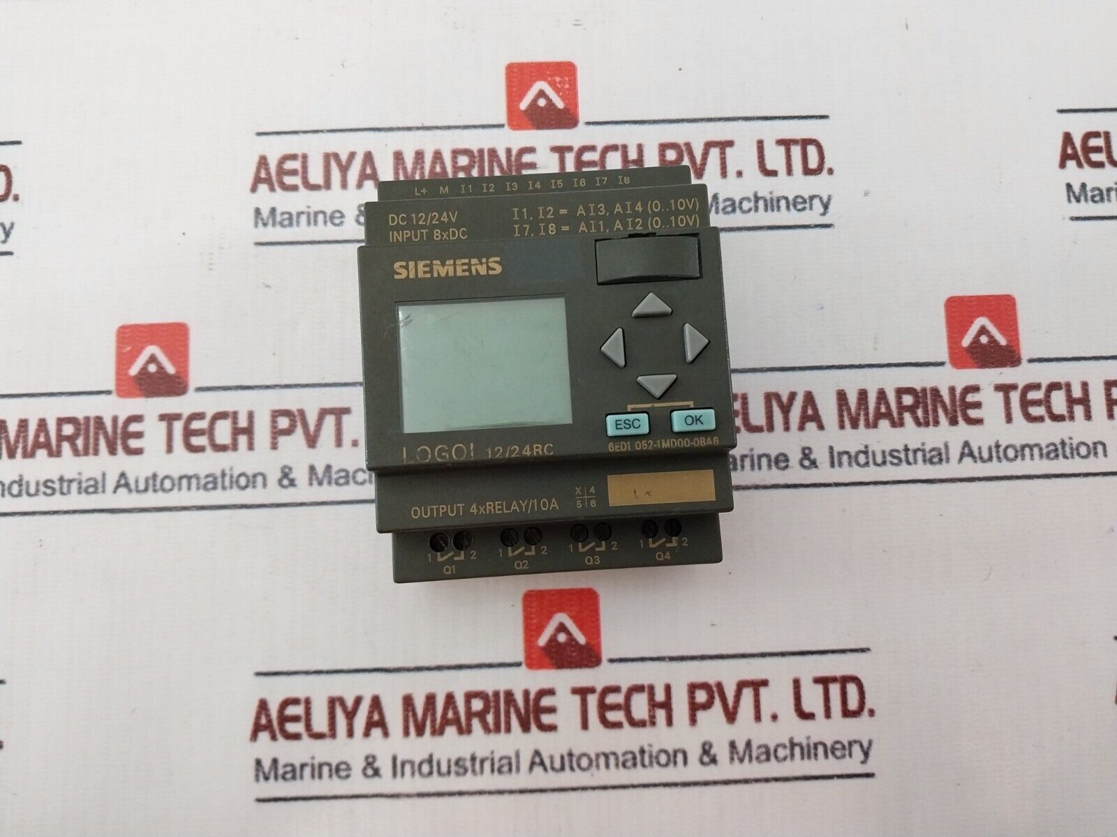 Siemens 6ED1 052-1MD00-0BA6 Logic Module Logo 12/24RC Dc 12/24V 8XDC