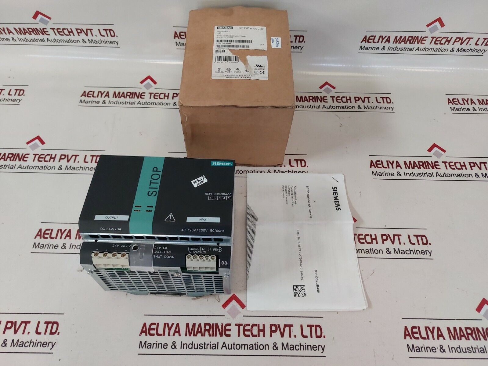 SIEMENS 6EP1 336-3BA00 Sitop Power Modular Dc 24v/20a