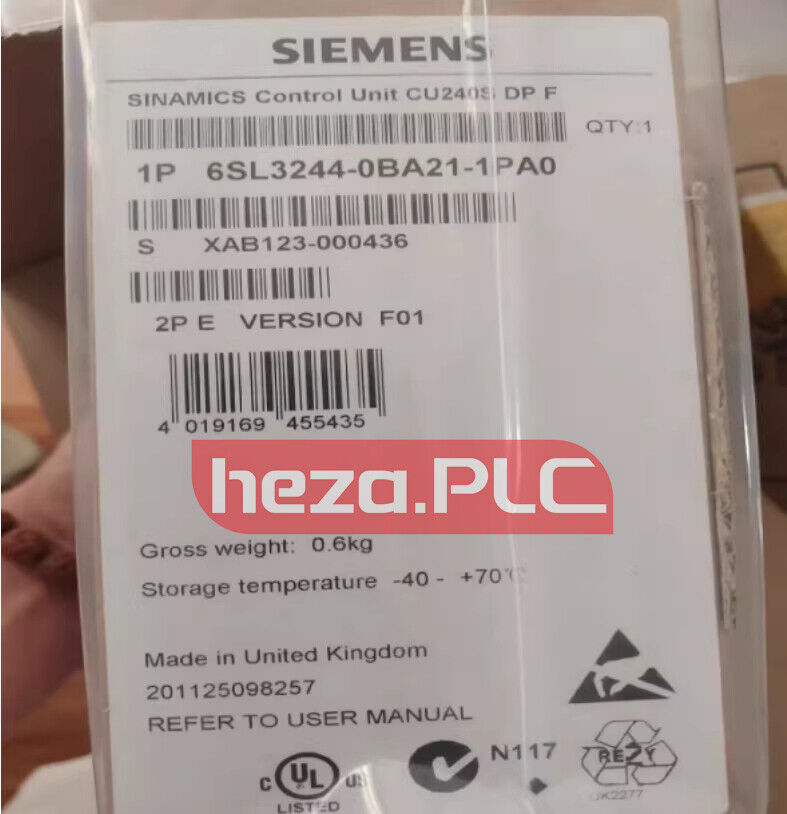 6SL3244-0BA21-1PA0 Siemens Brand-New 1PC SINAMICS Control Unit CU240S Spot Goods