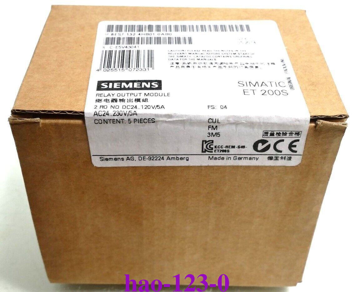 1PC NEW Siemens 6ES7132-4HB01-0AB0 Relay Output Modulefast