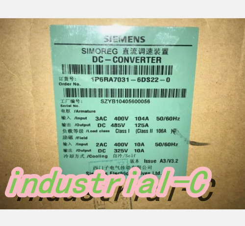 SIEMENS SIMOREG DC Master Rectifier 6RA7031-6DS22-0