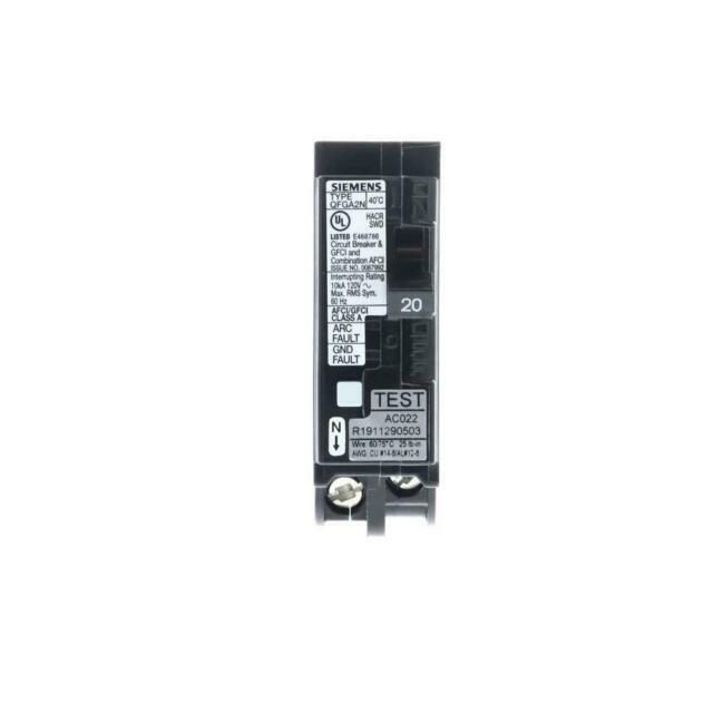 Siemens Q120DFNP Dual Function Circuit Breaker