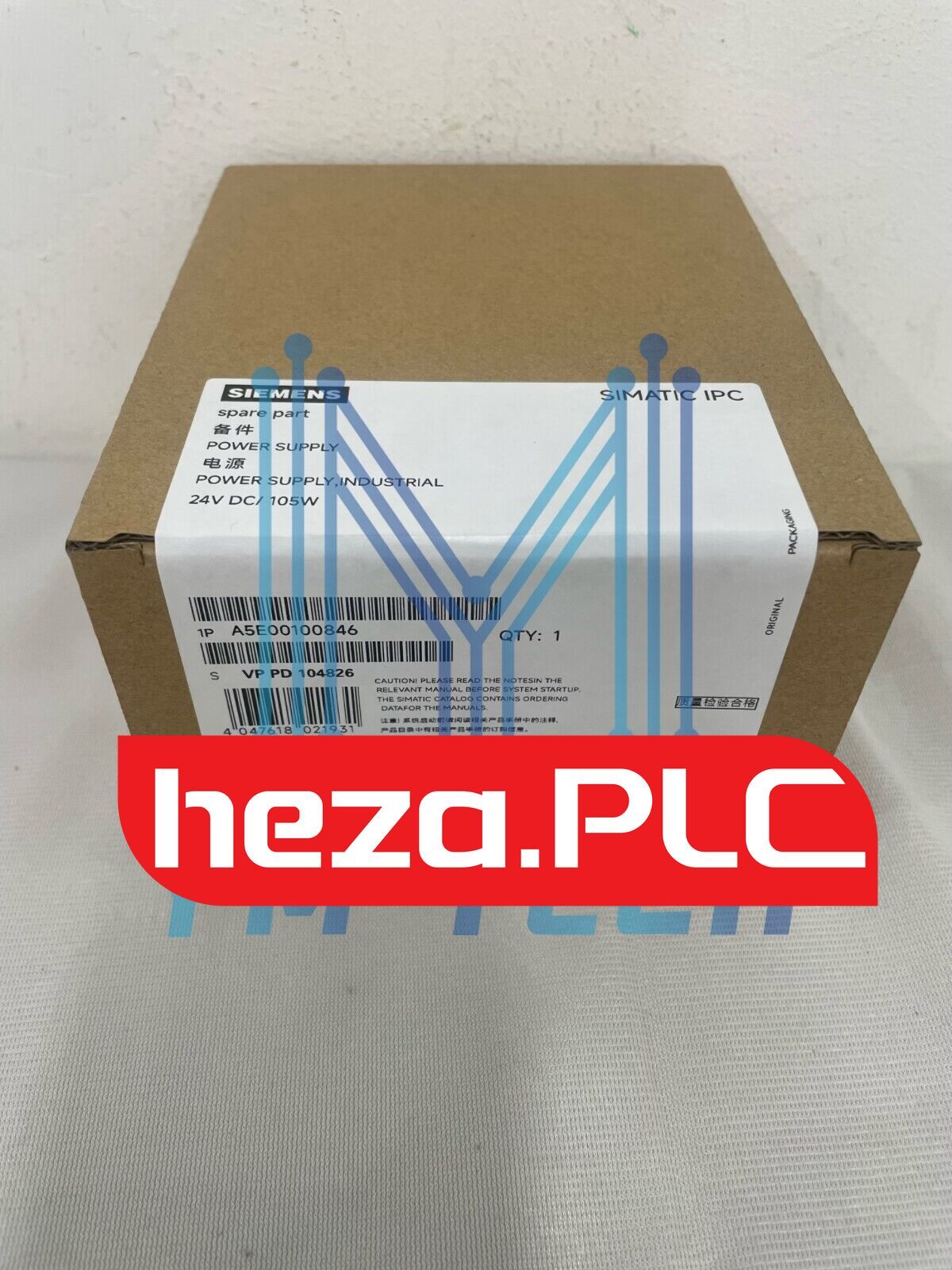One Siemens A5E00100846 Power Supply New In Box Expedited Shipping