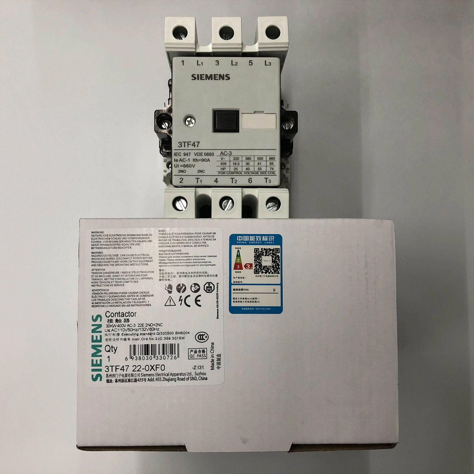 New In Box Siemens 3TF4722-0XF0 3TF4 722-0XF0 One year warranty