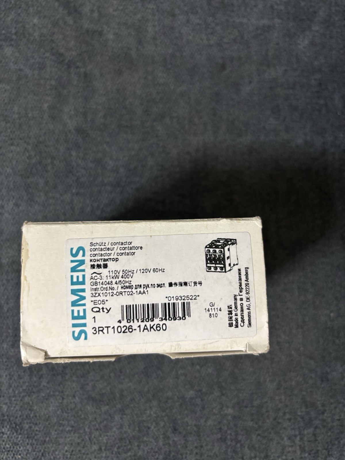 Siemens 3RT1026-1AK60   