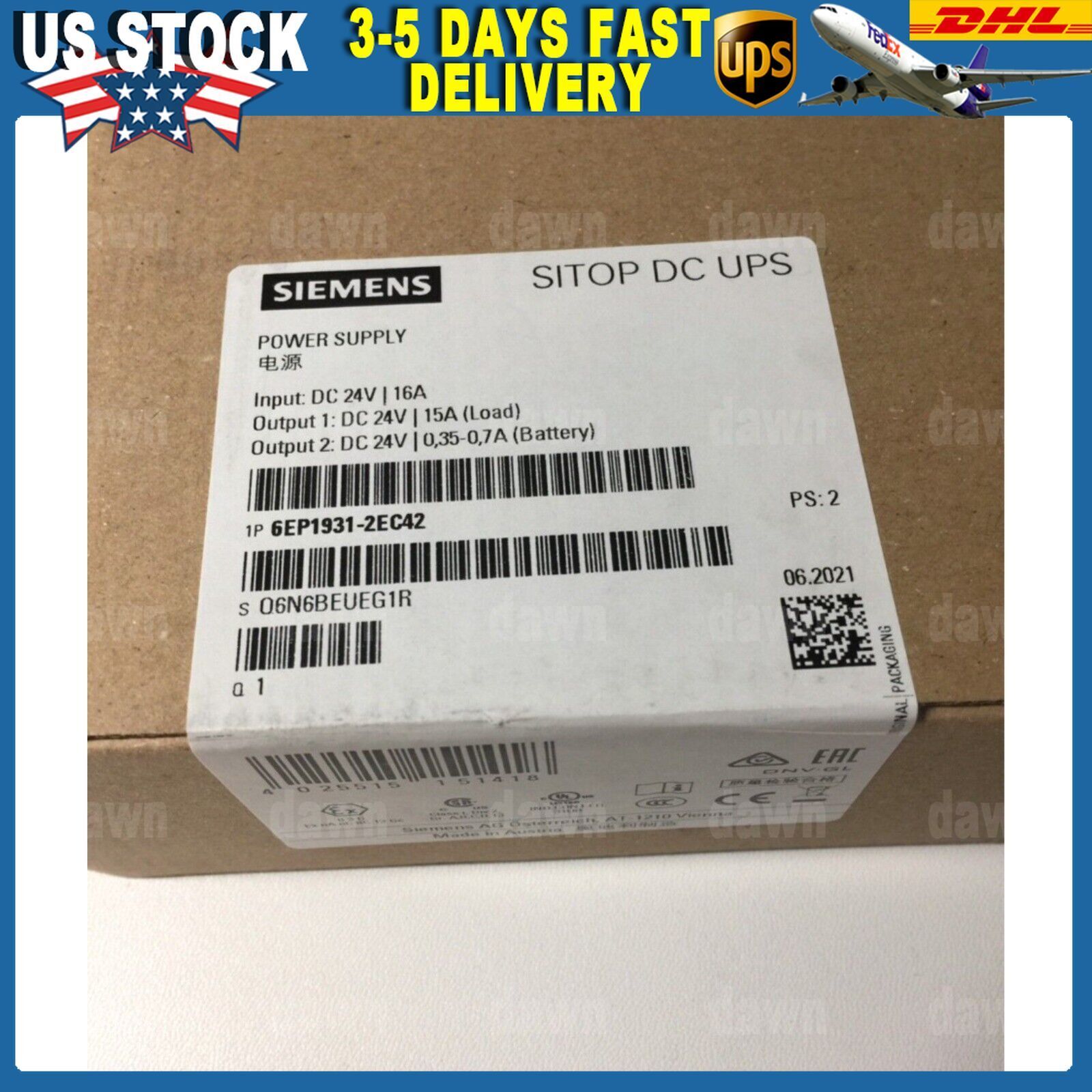 1PC New Siemens 6EP1931-2EC42 6EP19312EC42 Power Supply In Box Brand